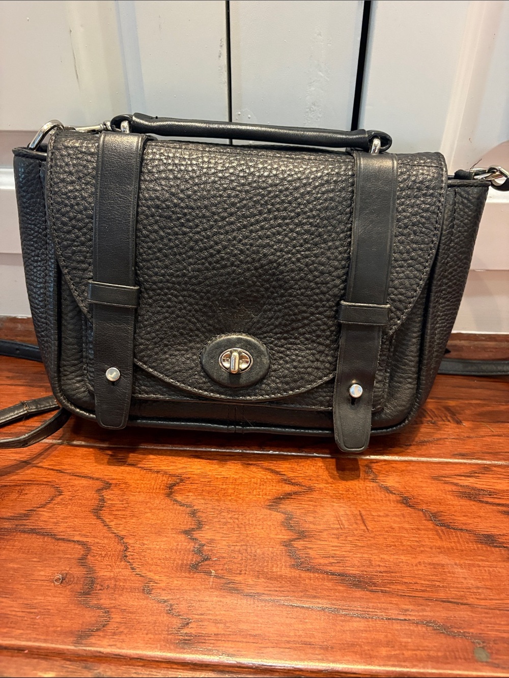 Coach Bleecker Mini Brooklyn Pebbled Leather Crossbody Bag